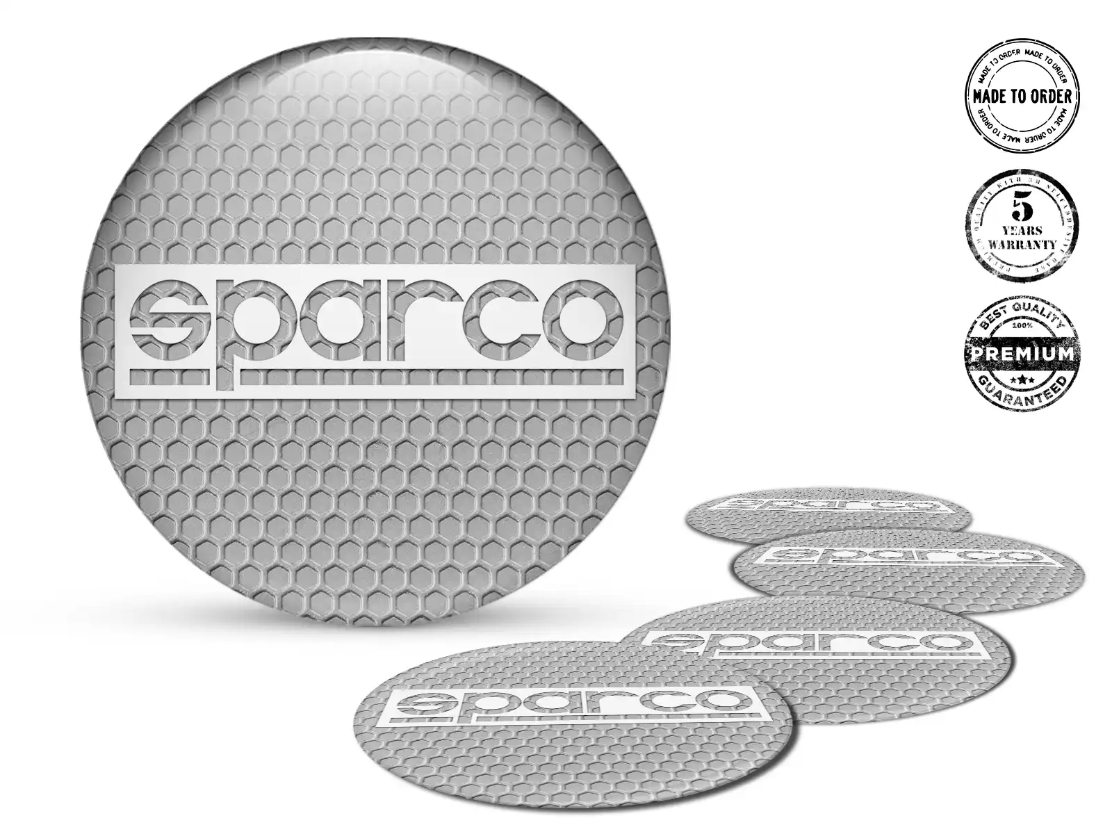 Sparco Silikonsticker Marke Felgenplaketten Ausgabe